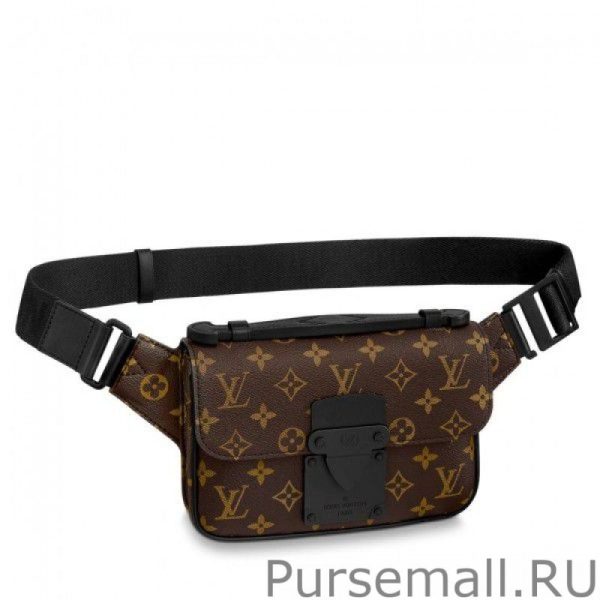 S Lock Sling Bag Monogram Macassar M45807