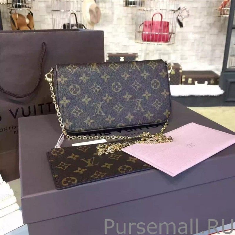 Monogram Canvas Pochette Felicie M62145 - Image 5
