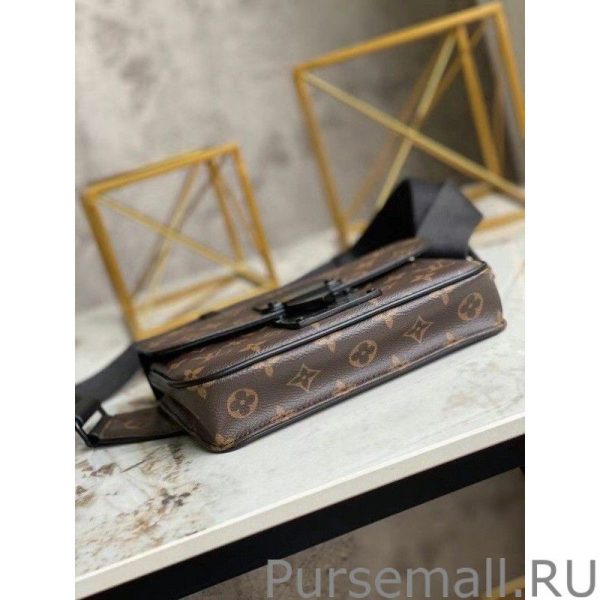 S Lock Sling Bag Monogram Macassar M45807 - Image 4