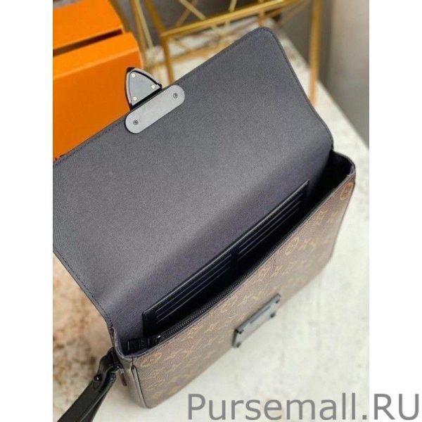 S Lock A4 Pouch Monogram Macassar M80560 - Image 5