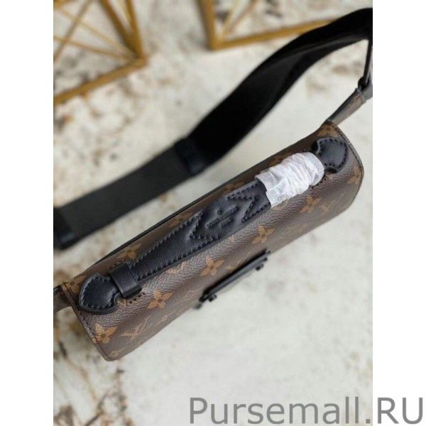 S Lock Sling Bag Monogram Macassar M45807 - Image 5