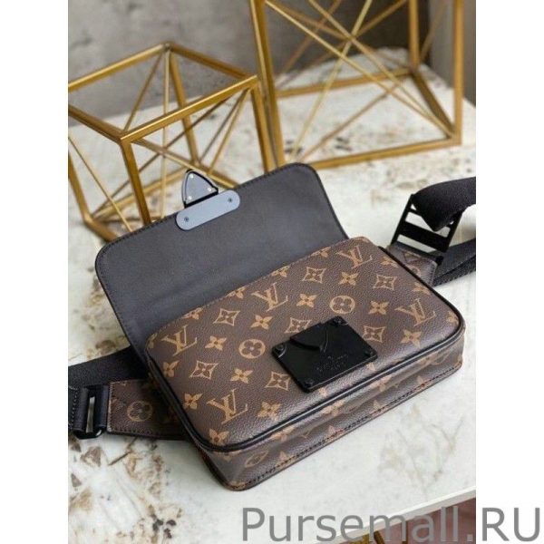 S Lock Sling Bag Monogram Macassar M45807 - Image 6