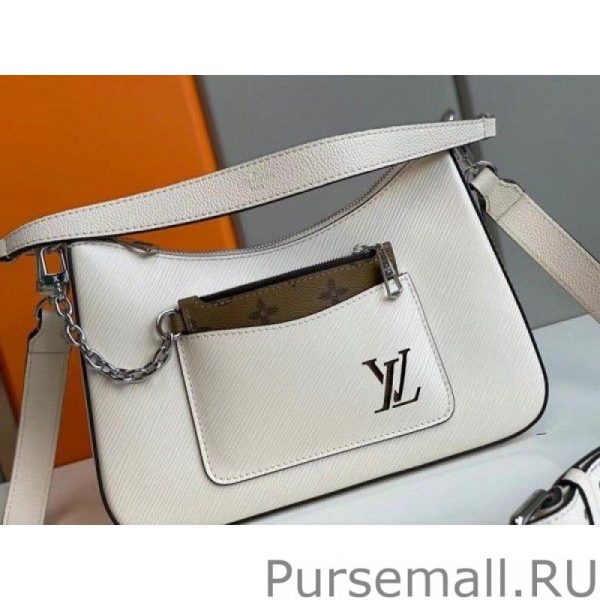 White Marelle Bag Epi M80688 - Image 7