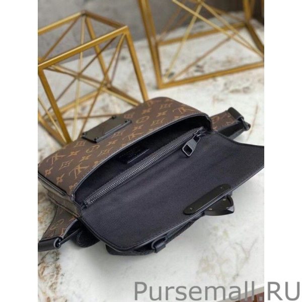 S Lock Sling Bag Monogram Macassar M45807 - Image 9