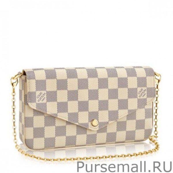 Pochette Felicie Damier Azur Canvas N63106