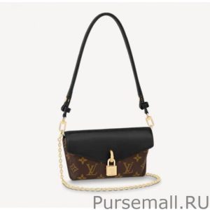Padlock On Strap Handbags M80559 Black