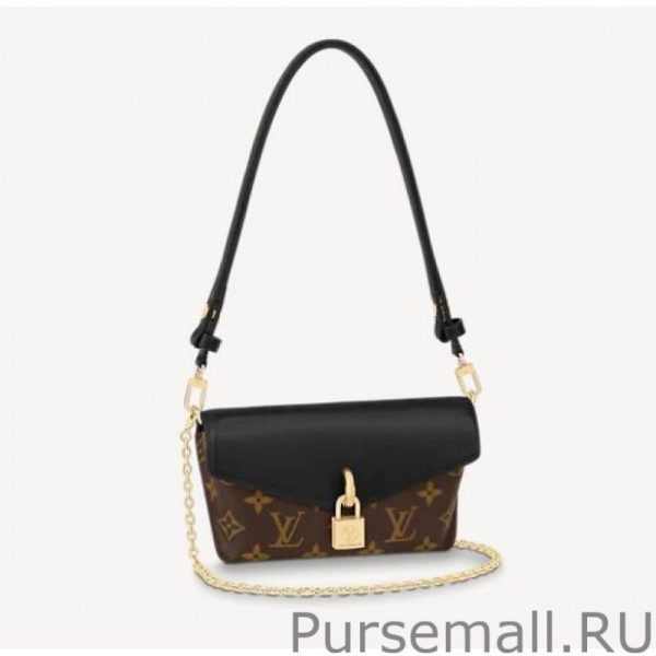 Padlock On Strap Handbags M80559 Black
