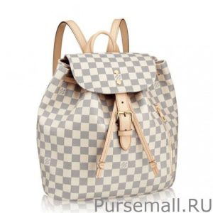 Sperone Backpack Bag Damier Azur Canvas N41578