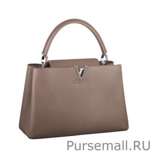 Taupe Capucines MM M94410
