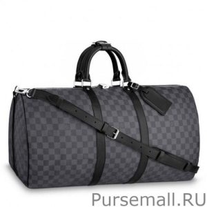 Keepall Bandoulière 55 Damier Graphite N41413