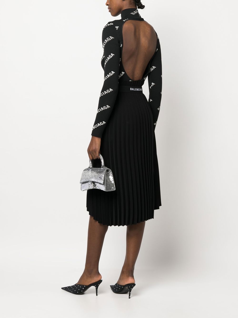 Balenciaga Hourglass XS sequin-embellished bag - Image 2