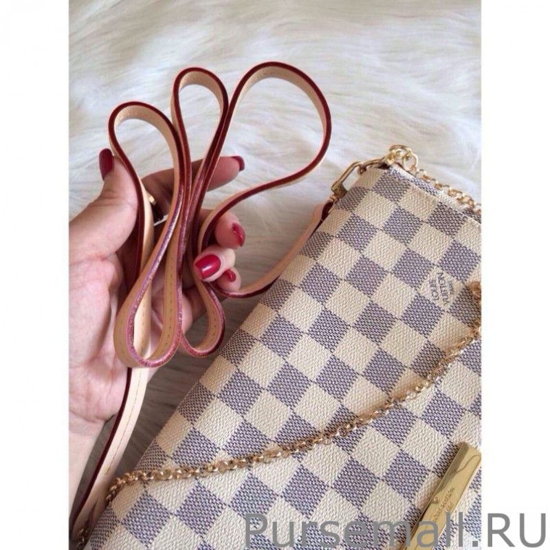 Favorite MM Damier Azur Canvas bag N41275 - Image 2