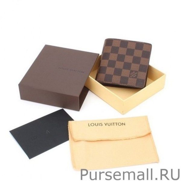 Damier Ebene Canvas Canvas Marco Wallet N61675 - Image 2