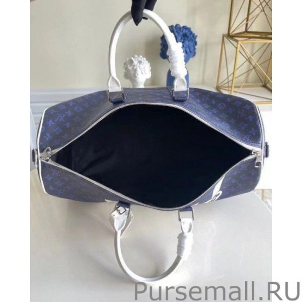 Keepall Bandouliere 55 Blue Monogram M45874 - Image 2
