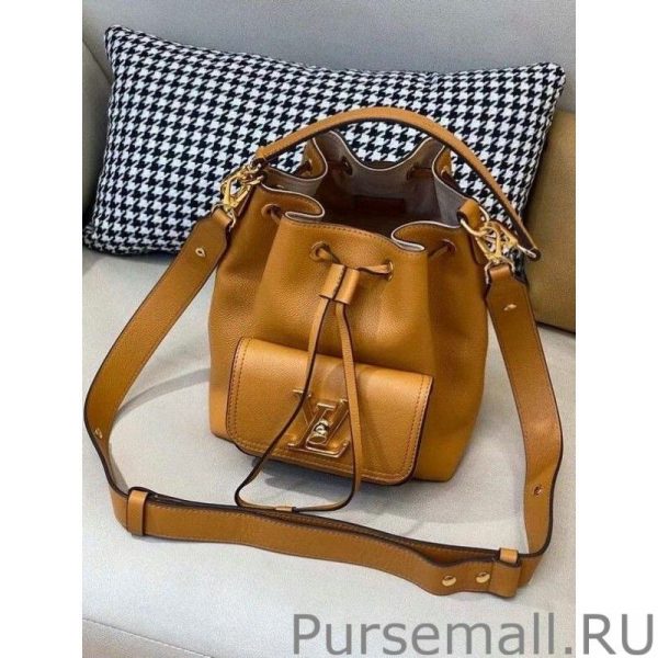Brwon Lockme Bucket Bag M57689 - Image 2