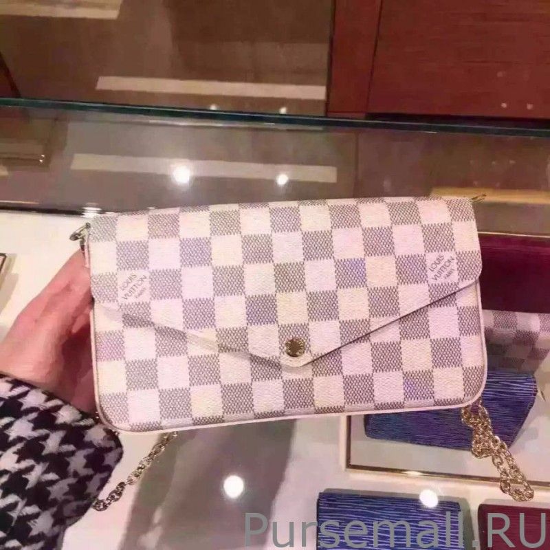 Pochette Felicie Damier Azur Canvas N63106 - Image 2