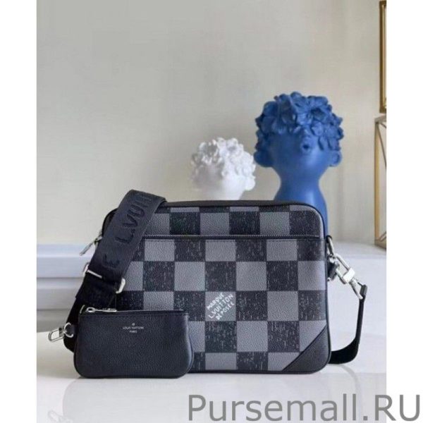 Trio Messenger Bag Damier Leather N80401 - Image 3