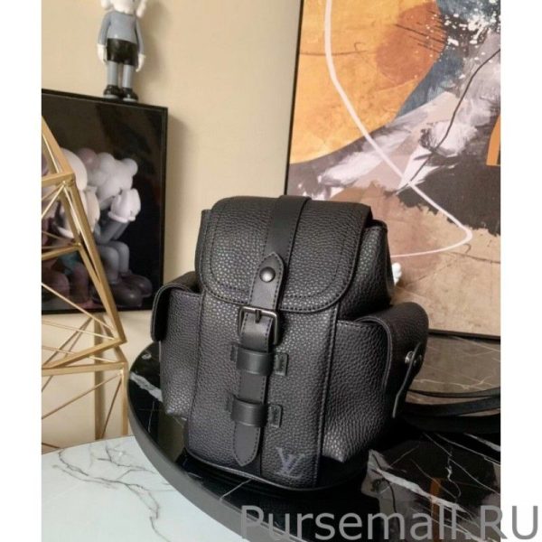 Christopher XS Bag In Black Leather M58495 - Image 3