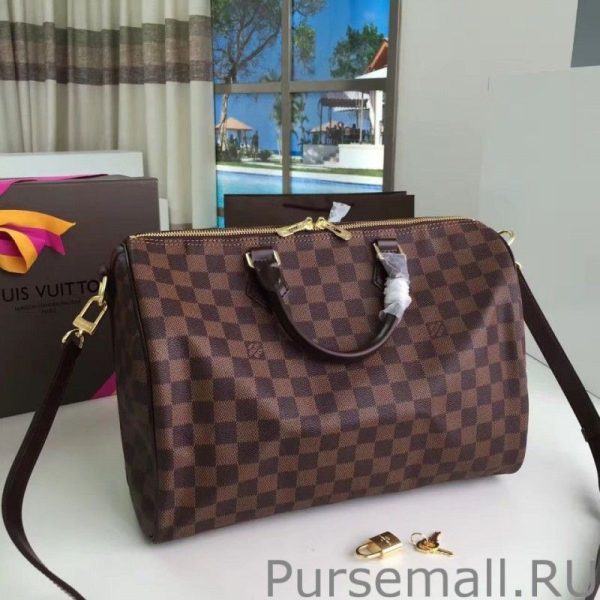 Speedy Bandoulière 30 Damier Ebene N41367 - Image 3