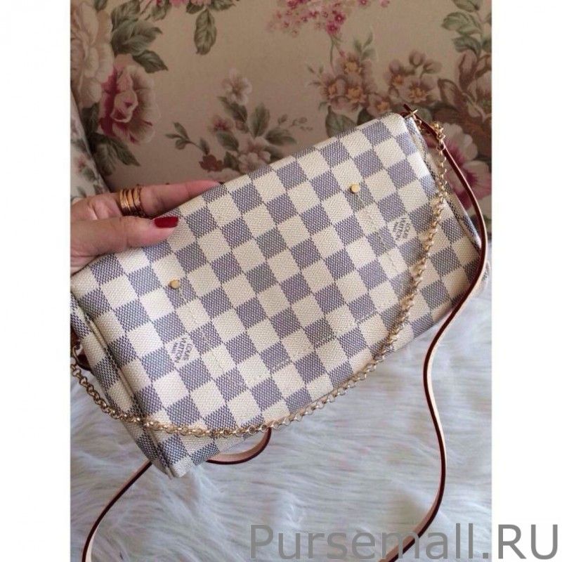 Favorite MM Damier Azur Canvas bag N41275 - Image 3