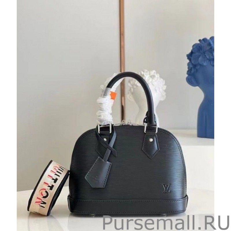 Epi Alma BB Bag With Jacquard Strap M59217 - Image 3