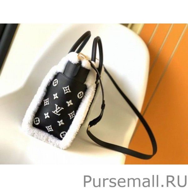 Black On My Side MM Bag with Shearling M58908 - Image 3