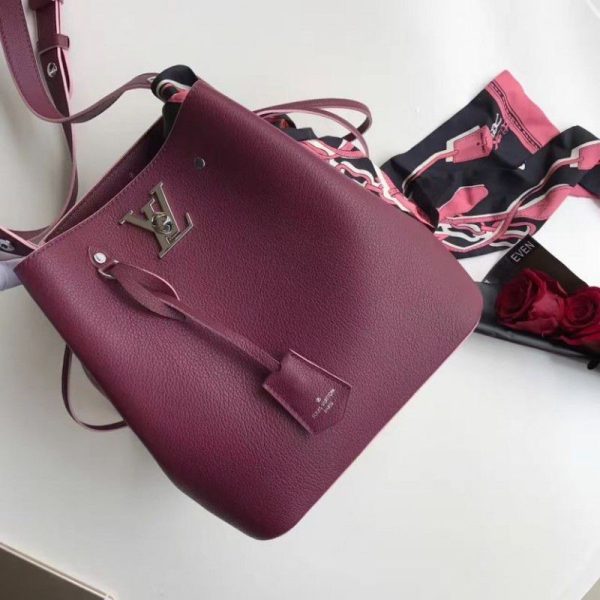 Bordeaux Lockme Bucket Bag M54680 - Image 3