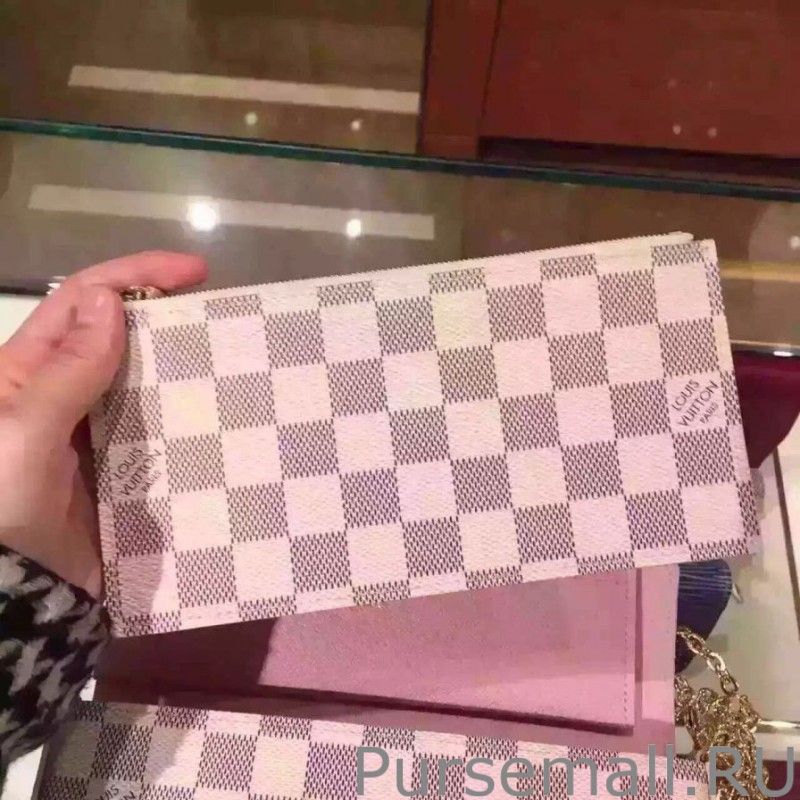 Pochette Felicie Damier Azur Canvas N63106 - Image 3