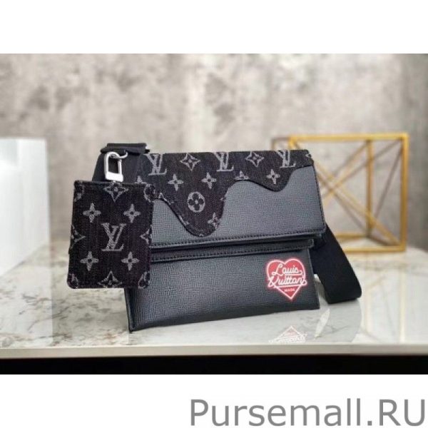 Trio Pouch Monogram Denim Leather M81013 - Image 4