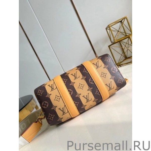 City Keepall Bag Monogram Stripes M45963 - Image 4