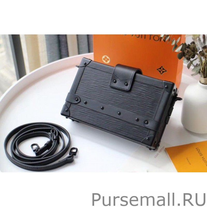 Petite Malle Bag All Black Epi Leather M55859 - Image 4
