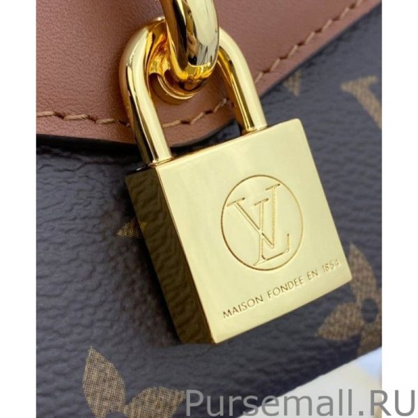 Padlock On Strap Handbags M80763 Brown - Image 4