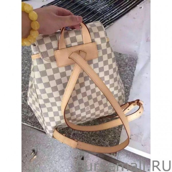 Sperone Backpack Bag Damier Azur Canvas N41578 - Image 4