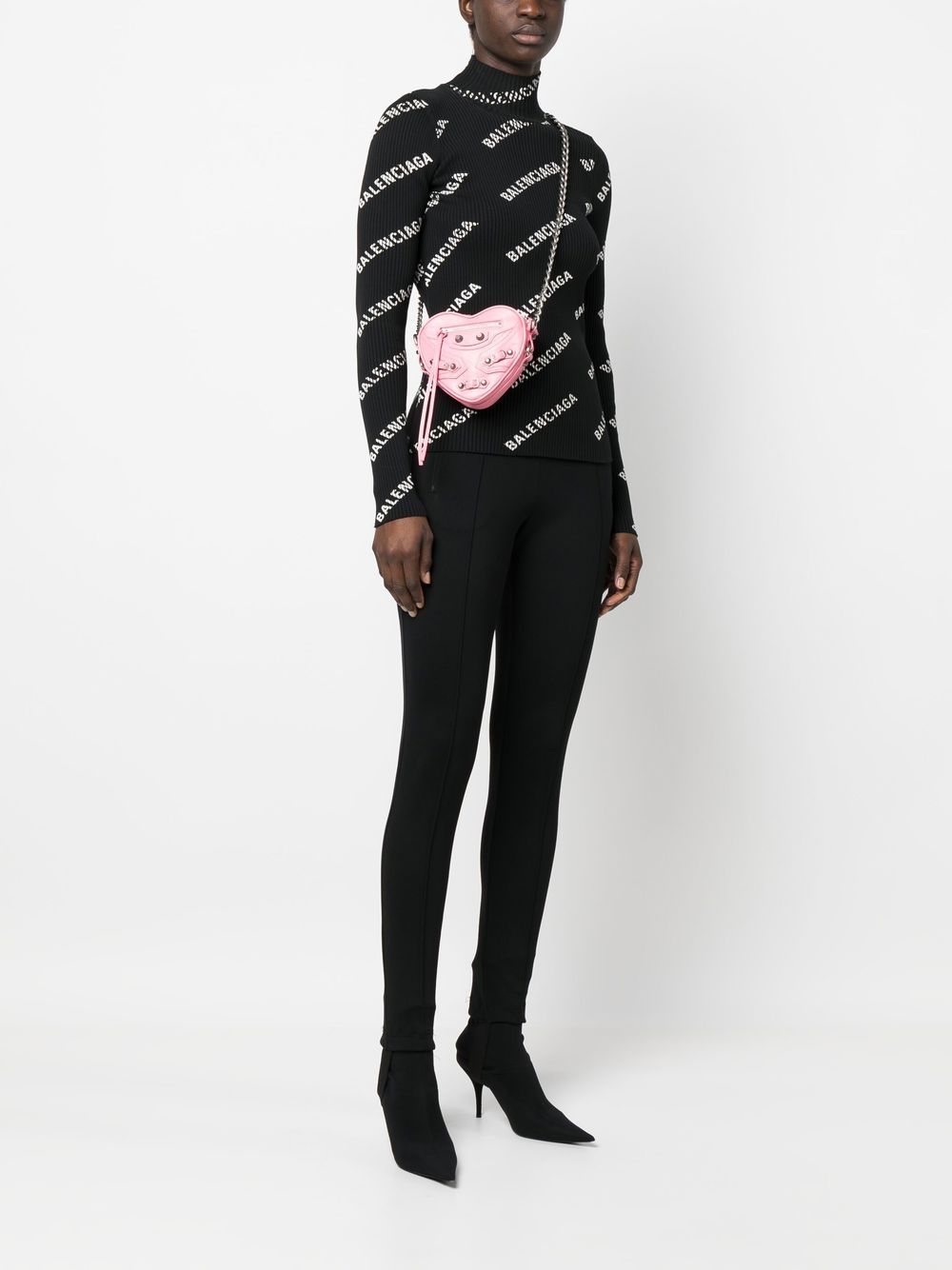 Balenciaga mini Le Cagole Heart leather crossbody bag - Image 2