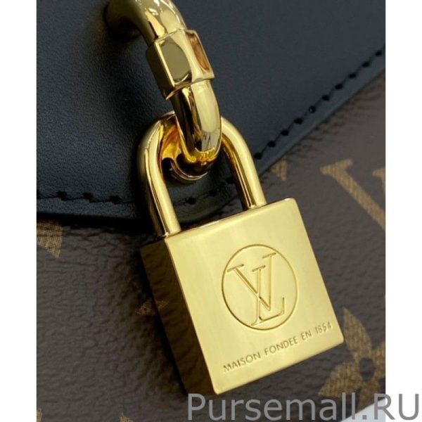 Padlock On Strap Handbags M80559 Black - Image 5