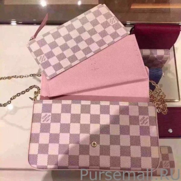 Pochette Felicie Damier Azur Canvas N63106 - Image 5