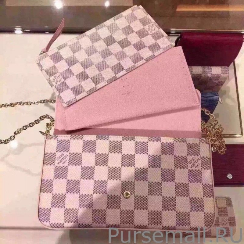 Pochette Felicie Damier Azur Canvas N63106 - Image 5