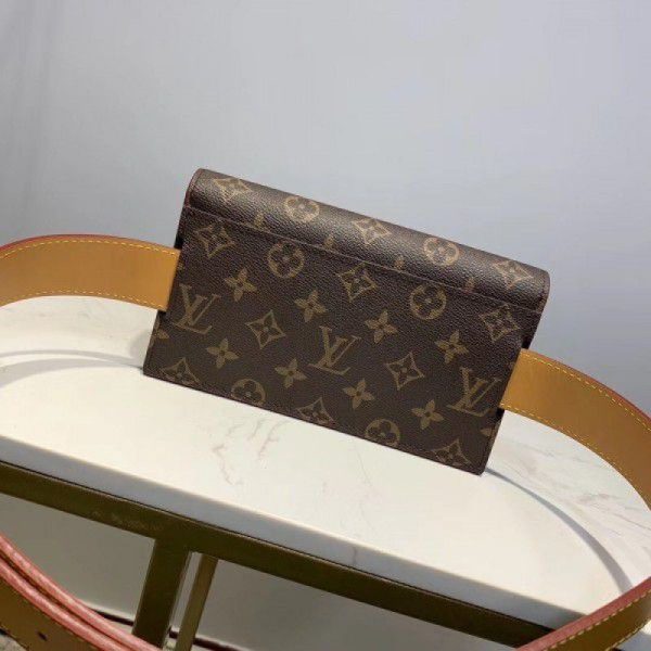 S Lock Belt Pouch PM Bag Monogram Canvas M44667 - Image 5