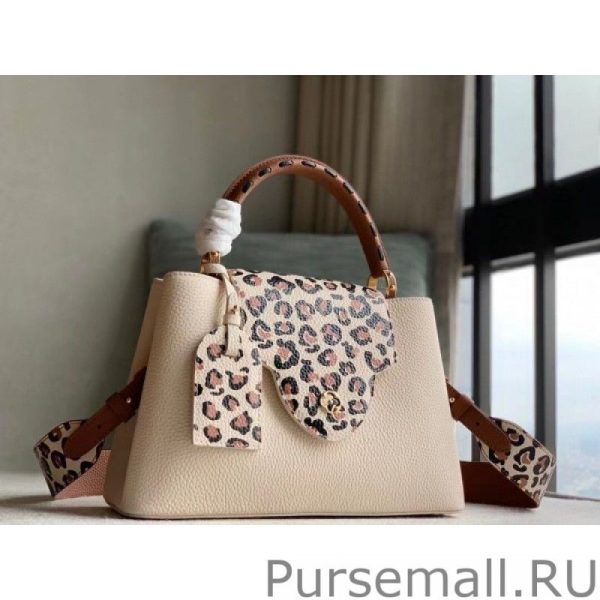 Capucines MM Bag with Leopard Print M58575 - Image 5
