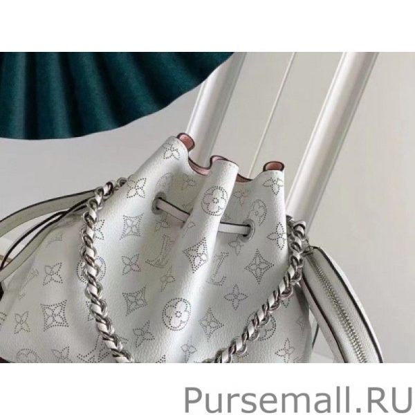 Bella Bag In White Mahina Leather M58480 - Image 5
