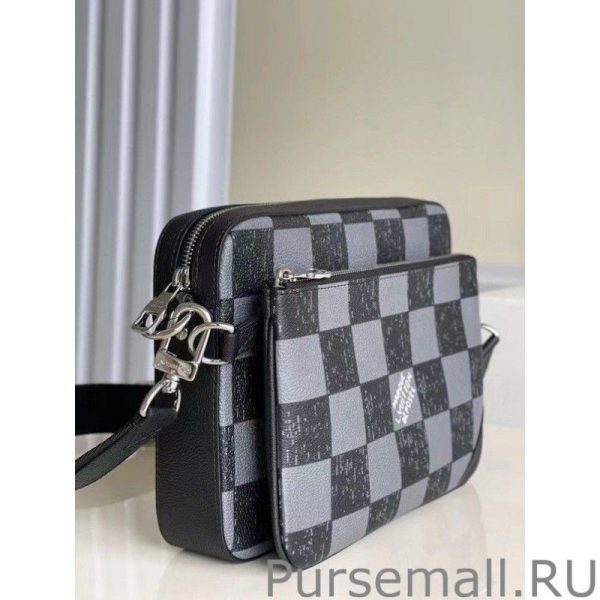 Trio Messenger Bag Damier Leather N80401 - Image 5