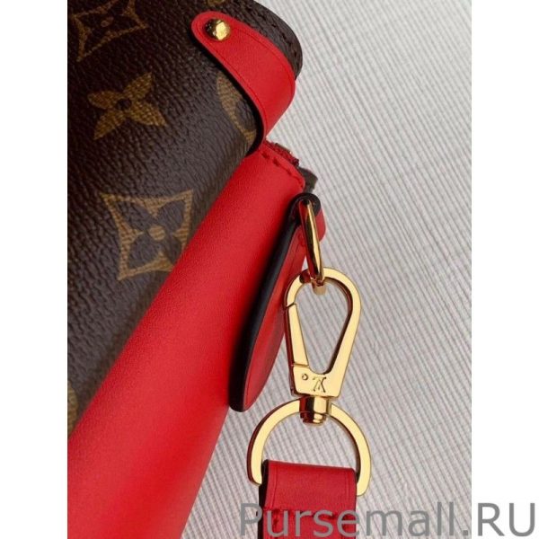 Soufflot MM Monogram Canvas M44817 Red - Image 5