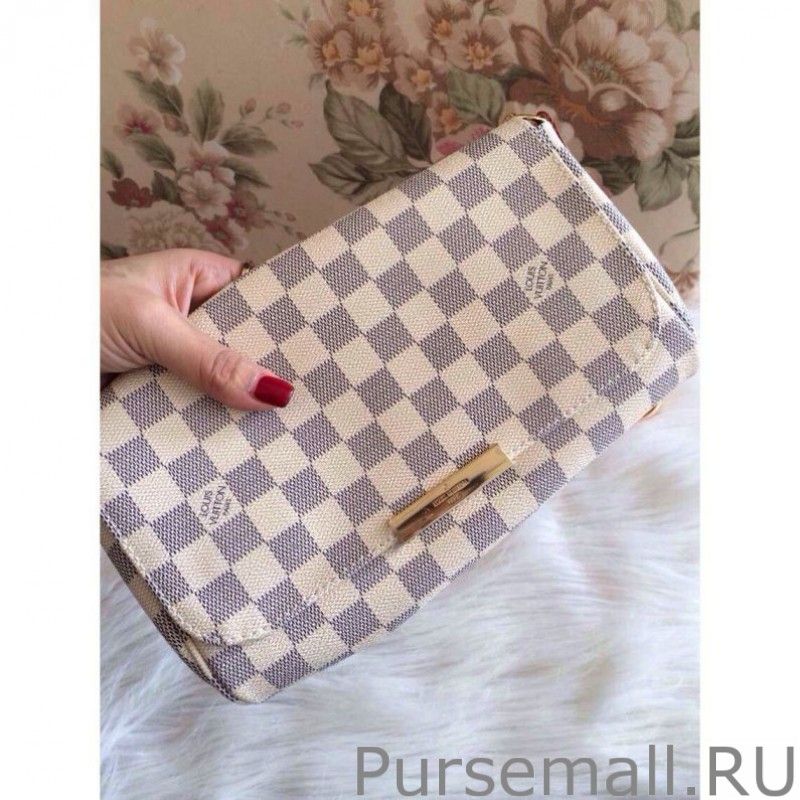 Favorite MM Damier Azur Canvas bag N41275 - Image 5