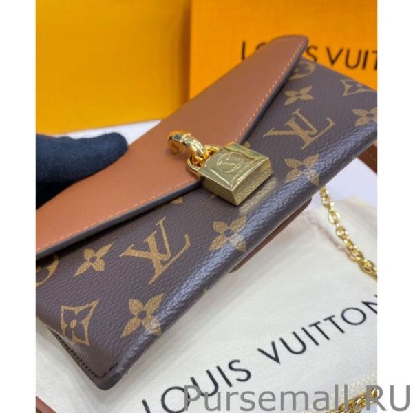 Padlock On Strap Handbags M80763 Brown - Image 6