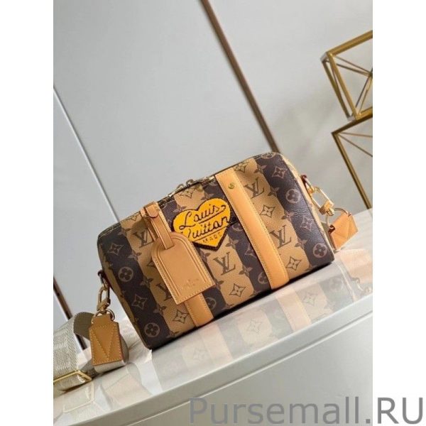 City Keepall Bag Monogram Stripes M45963 - Image 6