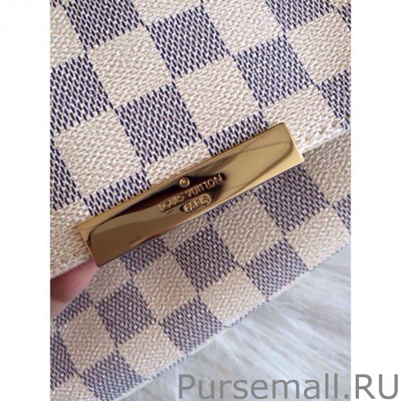 Favorite MM Damier Azur Canvas bag N41275 - Image 6