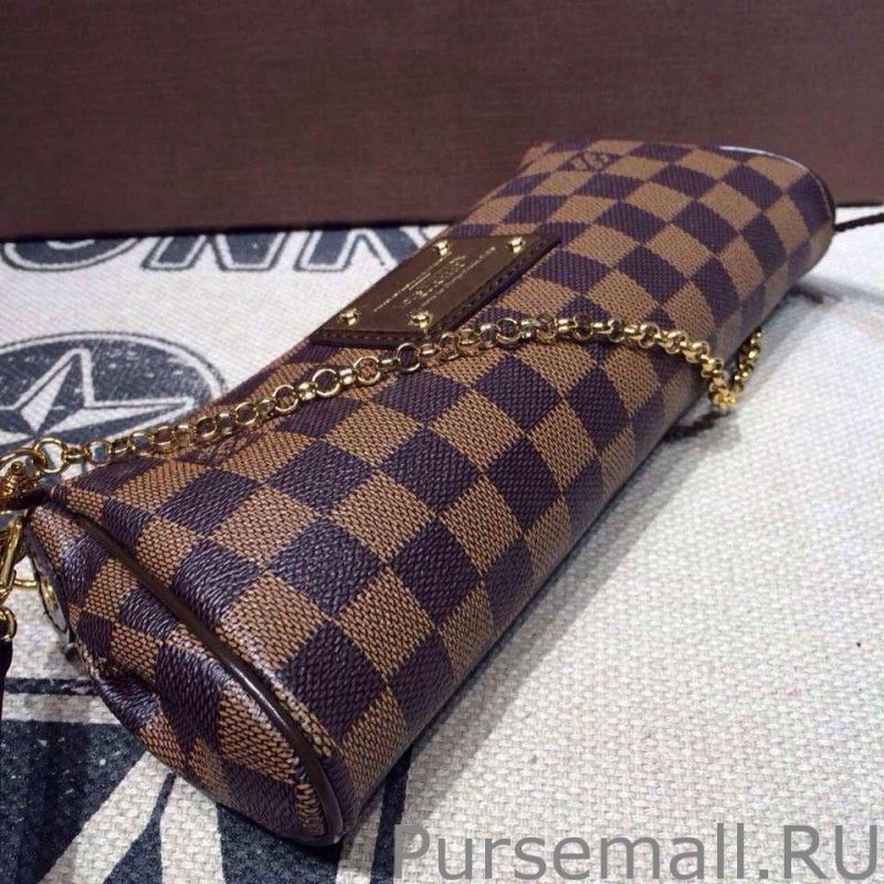Eva Clutch Damier Ebene Canvas N55213 - Image 6