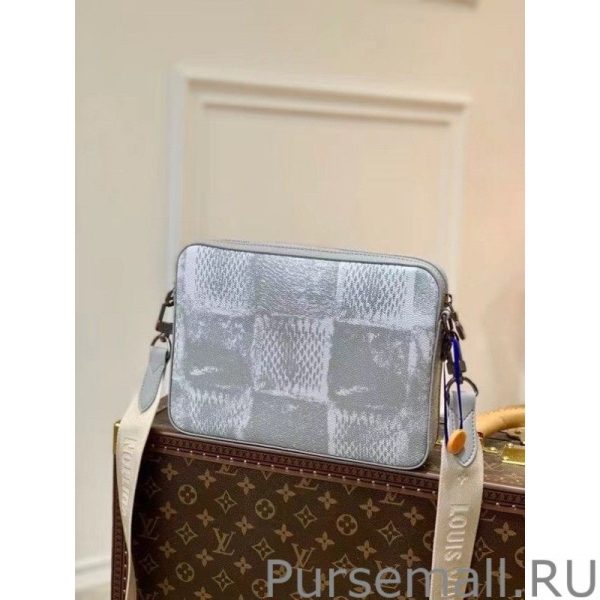 Trio Messenger Bag Damier Salt N50068 - Image 6