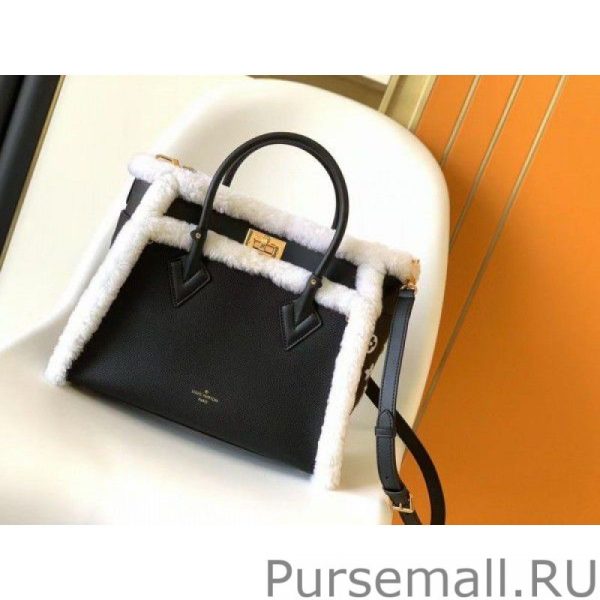 Black On My Side MM Bag with Shearling M58908 - Image 6