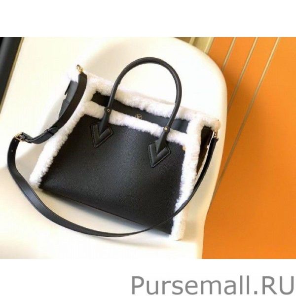 Black On My Side MM Bag with Shearling M58908 - Image 7